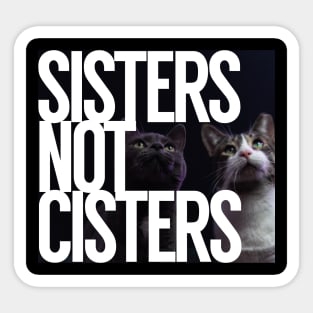 Sisters Not Cisters Sticker